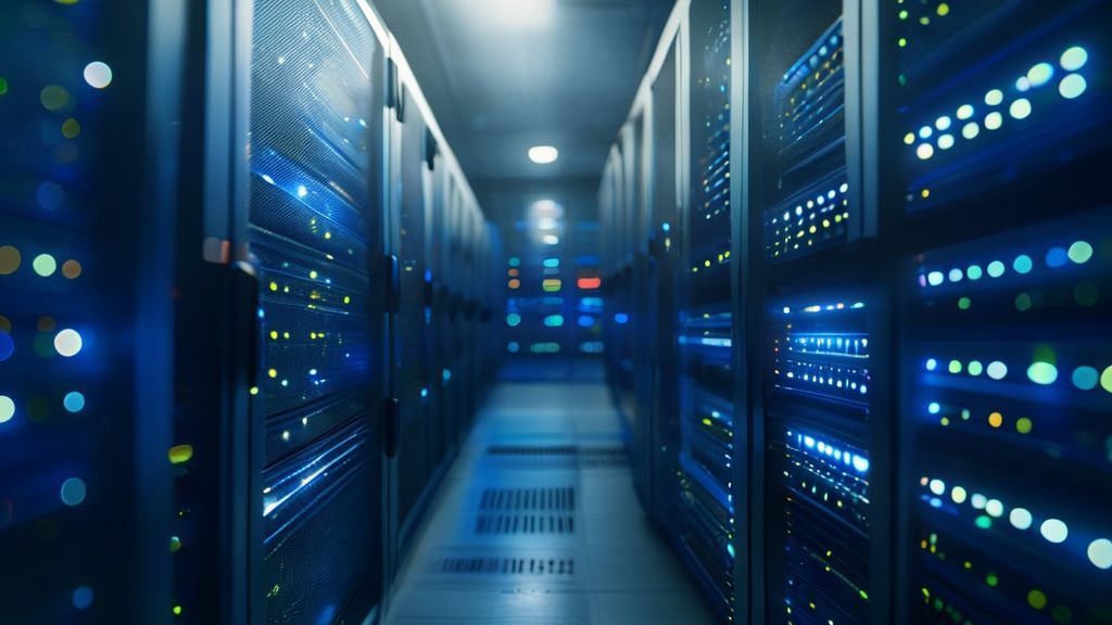 Chia farming profitability per TB 2025 guide, data center server rack.