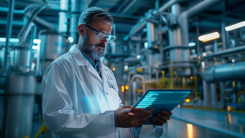 Engineer calculating TDS cost efficiency in a water treatment facility