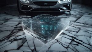 Digital marble flooring cost calculator on luxury white Carrara marble.