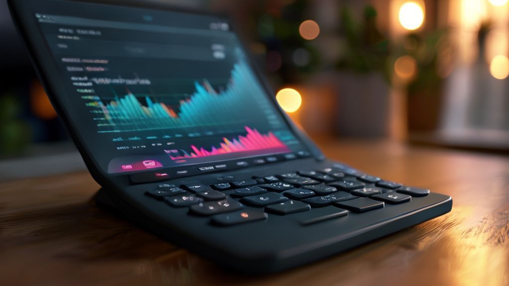 TI-84 calculator online statistics analysis on laptop screen with graph