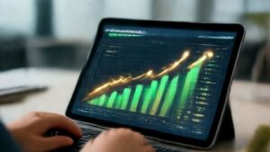 Interactive cost savings calculator dashboard showing expense reduction analytics