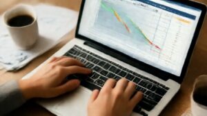 Interactive loan payoff calculator showing decreasing balance graph