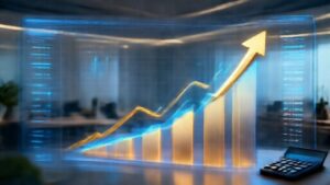 Business profit optimization dashboard showing earnings growth charts