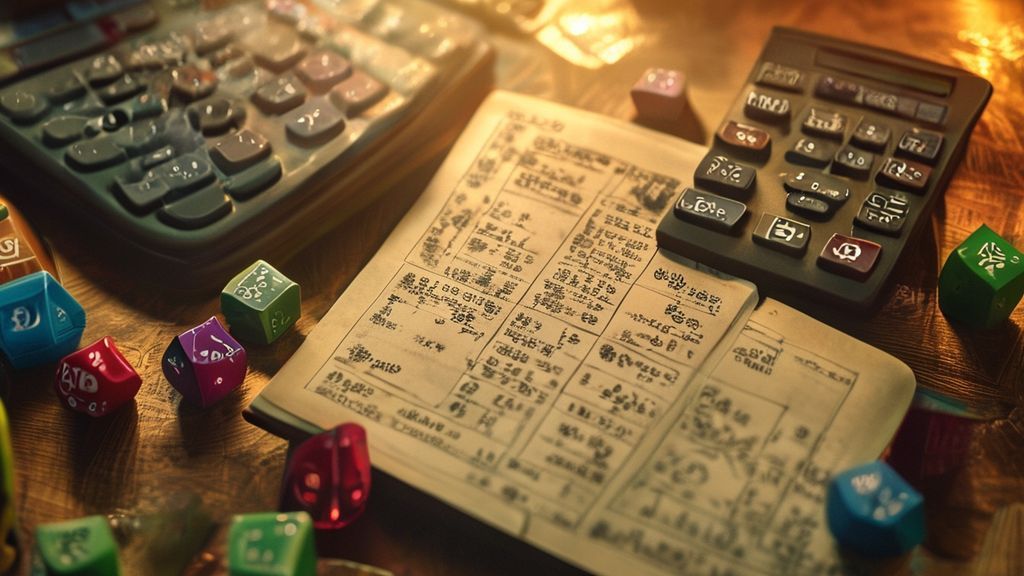 Pathfinder ability score calculator with rulebooks and dice